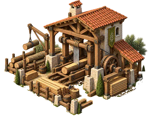 Sawmills at its completed level-25 appearance