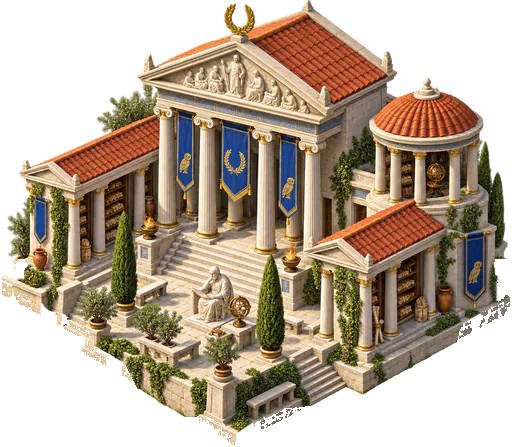 University at its completed level-25 appearance