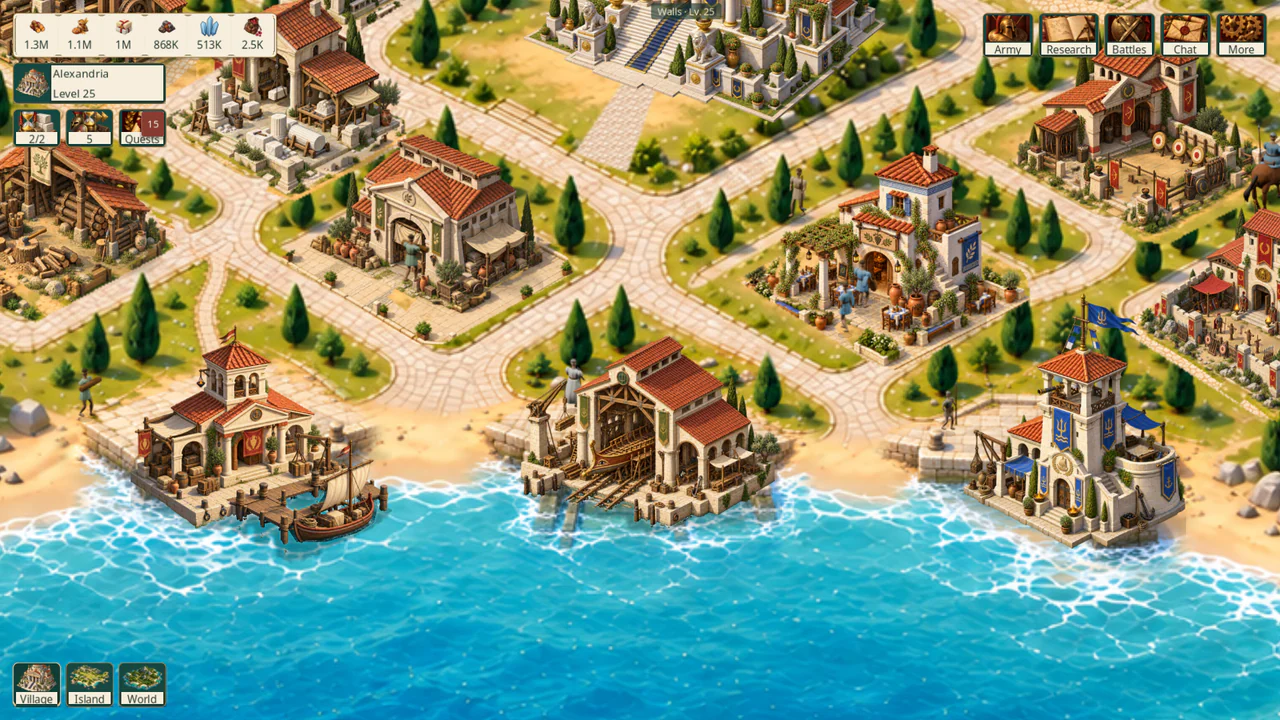 The harbor